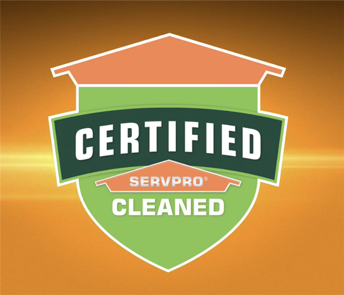 Certified: SERVPRO Cleaned sticker